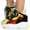 ANTHONY WANG Shoes LIME-04 Wedge Extra High Chunky Platform Fashion Sneaker