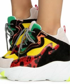 ANTHONY WANG Shoes LIME-04 Wedge Extra High Chunky Platform Fashion Sneaker