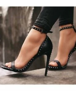 LILIANA BARBARA-105 Women's Ankle Strap High Heels