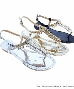 VIGO FIORE FEI-1 Rhinestone Women's Flat Sandals