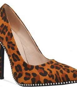 CHASE & CHLOE LALA-23 Heel Pumps With Rehine Stone