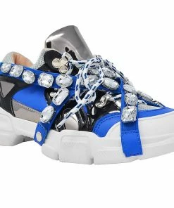 CHASE & CHLOE Shoes SPICE-2 - Studded Wedge Sneakers Women's