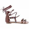 LILIANA ARIES-19 Ankle Strap Flat Sandals For Women's