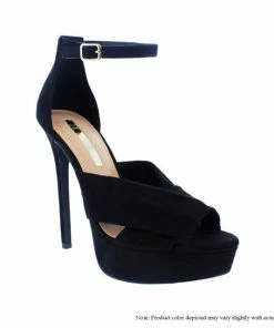 LILIANA BALENCIA-1 Peep Toe Ankle Strap High Heels