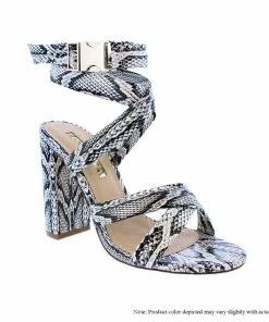 LILIANA BETA-9 Women's Ankle Strap Block Heels