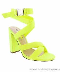 LILIANA BETA-9 Women's Ankle Strap Block Heels