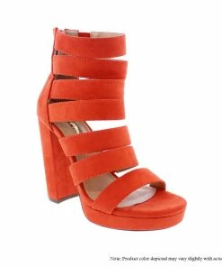 LILIANA CARDI-16 Women's Cutout Block Heels