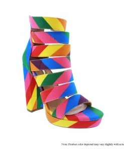 LILIANA CARDI-16 Women's Cutout Block Heels