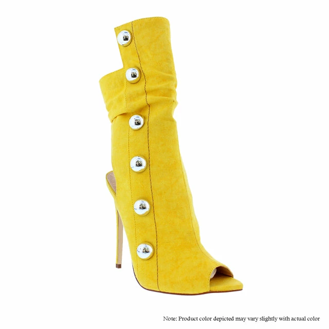 LILIANA DARCEY-2 Winter Silver Studded Women's Booties