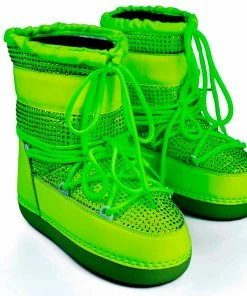 CAPE ROBBIN FREEZE- Women's Ankle High Snow Rhinestones Boots