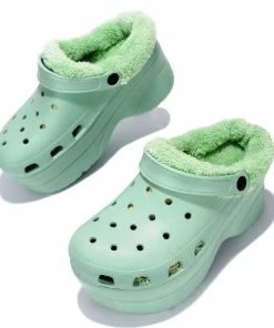 CAPE ROBBIN Sandals GARDENER-3 Fuzz-Lined Hole Sandal Clogs Crocs