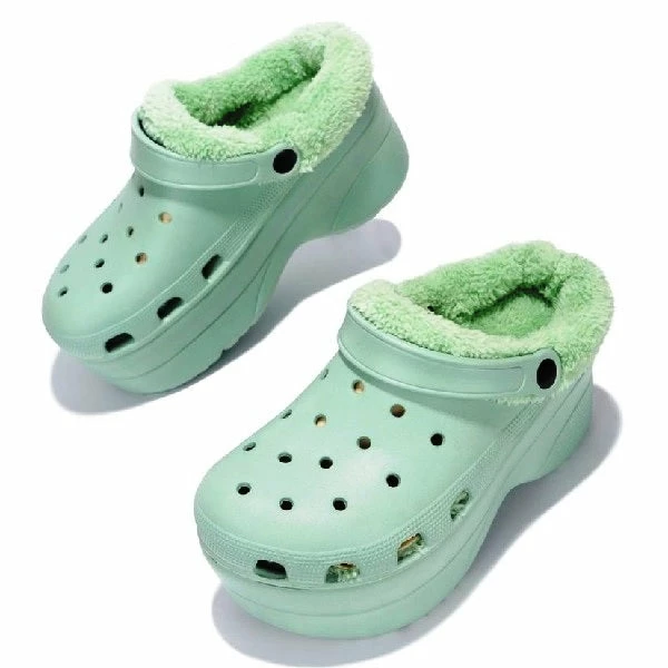 CAPE ROBBIN Sandals GARDENER-3 Fuzz-Lined Hole Sandal Clogs Crocs