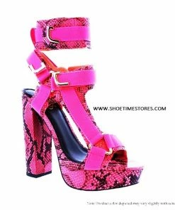 MISS L BY LILIANA GLAMROCK-3 Women's Block Chunky High Heels