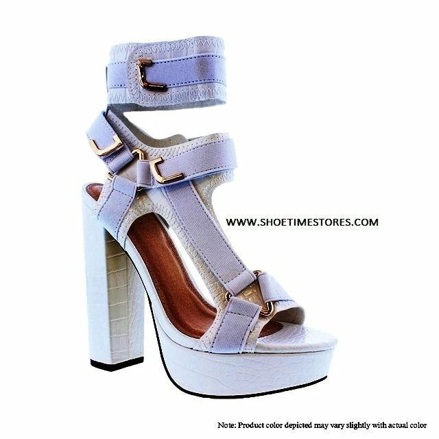 MISS L BY LILIANA GLAMROCK-3 Women's Block Chunky High Heels