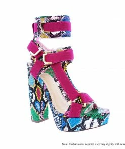 LILIANA GLAMROCK Women's Block Heels