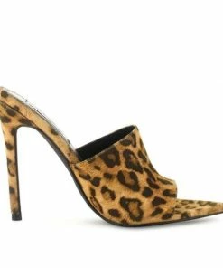 CAPE ROBBIN JUNGLE Women's Leopard Print Stilettos High Heels