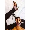 CAPE ROBBIN JUNGLE Women's Leopard Print Stilettos High Heels