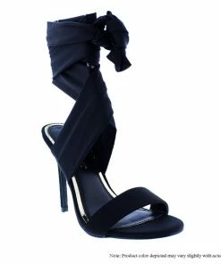 LILIANA NIKIA-191 Stylish Crossed Strap Stilettos High Heels