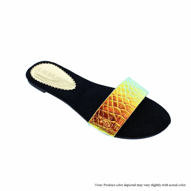 LILIANA REY-1 - Flat Slide Sandals Women's