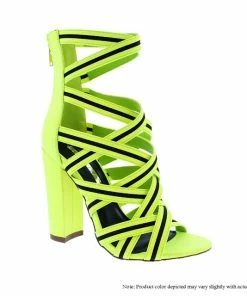 LILIANA SAGE-131 - Sparkly Sandal Heels