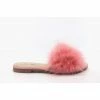 CAPE ROBBIN SANDAL-1 - Faux Fur Flat Sandals
