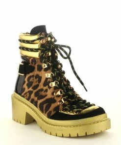 CAPE ROBBIN Booties SUMMIT - Chunky Heel Platform Combat Boots