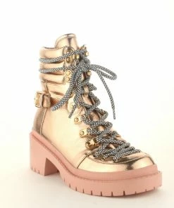 CAPE ROBBIN Booties SUMMIT - Chunky Heel Platform Combat Boots