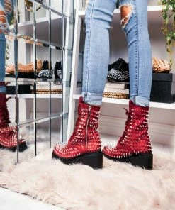 CAPE ROBBIN TRIS - Cheap Studded Bootie Women's Boots