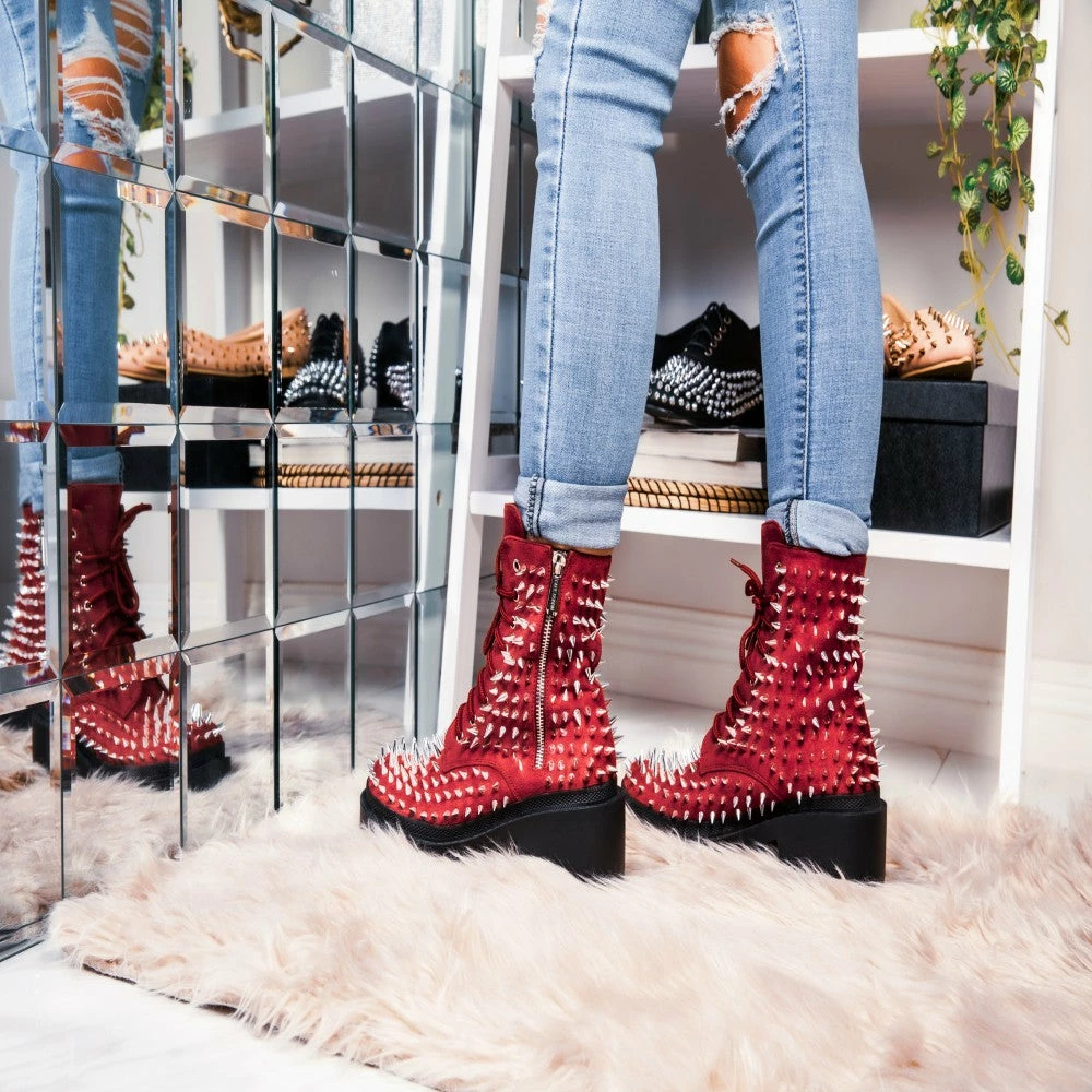 CAPE ROBBIN TRIS - Cheap Studded Bootie Women's Boots