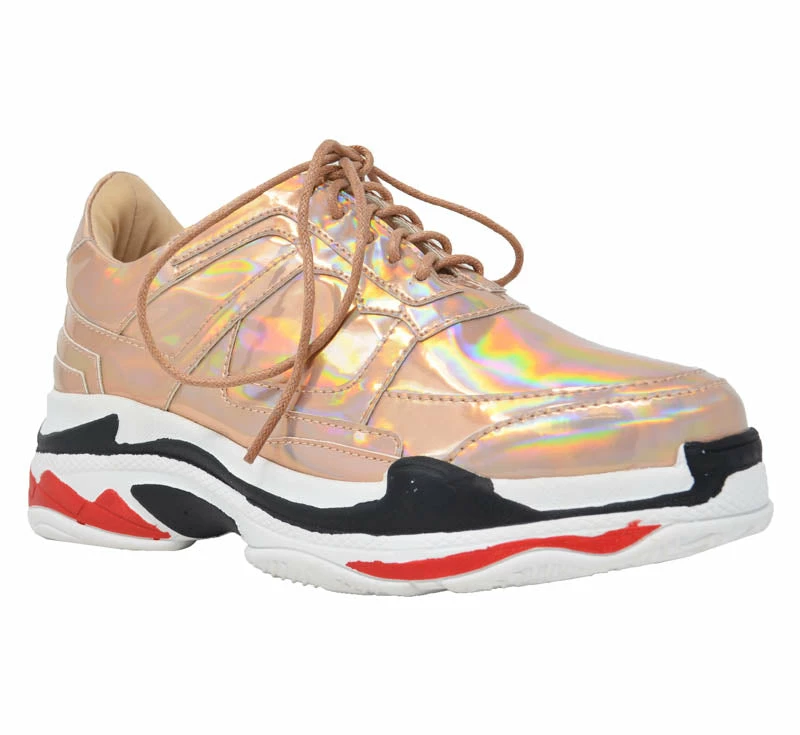 CHASE & CHLOE TRACK-1 - Women's Fashion Platform Sneakers Shoes