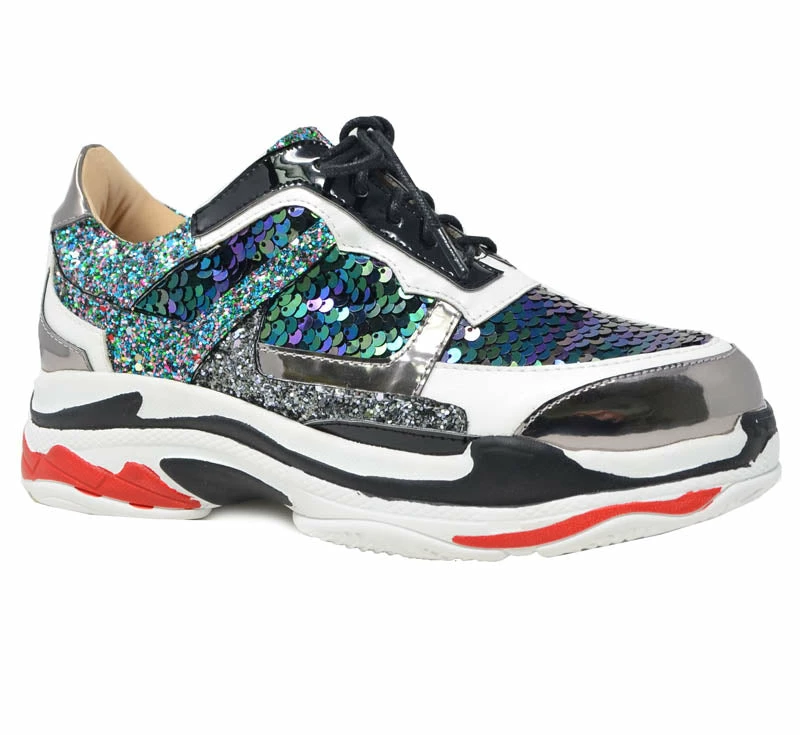 CHASE & CHLOE TRACK-1 - Women's Fashion Platform Sneakers Shoes