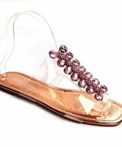 BELLA LUNA VIVI-03 - Women's Clear Band Slipper Sandals