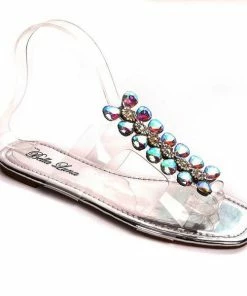 BELLA LUNA VIVI-03 - Women's Clear Band Slipper Sandals