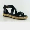 BAMBOO IDOLIZE-01 - Ankle Strap Flat Sandals