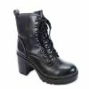 BAMBOO REGAL-01 - Chunky Heel Platform Combat Boots
