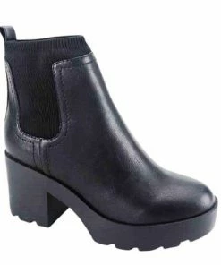 BAMBOO VISTA-01 - Chunky Heel Platform Booties