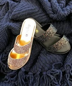 SUNNY FEET COASTLINE-70S Women's Cute Fashion Shiny Flat Sandals