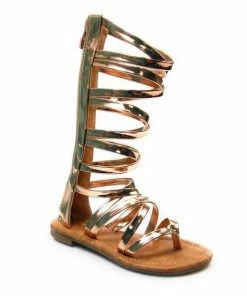 FOREVER CINEMA-65 Women's Strappy Open Toe Flat Sandals