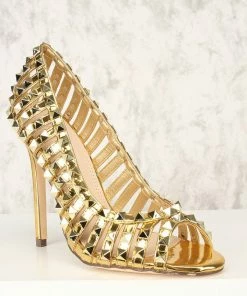 VIGO FIORE ROMA-16 - Golden Pumps Shoes Ladies