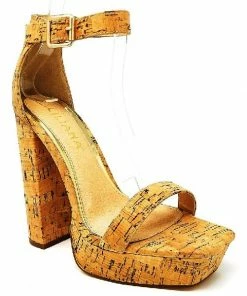 LILIANA YUKO-51 - Ankle Strap Buckle Platform Sandals