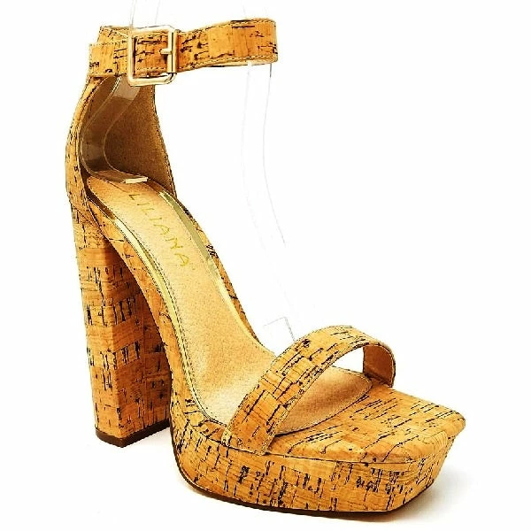 LILIANA YUKO-51 - Ankle Strap Buckle Platform Sandals