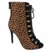 ANNE MICHELLE DASHING-44 Women's Lace Up Ghillie Heels Booties