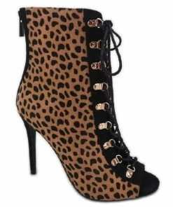 ANNE MICHELLE DASHING-44 Women's Lace Up Ghillie Heels Booties