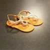 AMS HAZEL-4 Jeweled Sandals With Fixable Stones Buckle